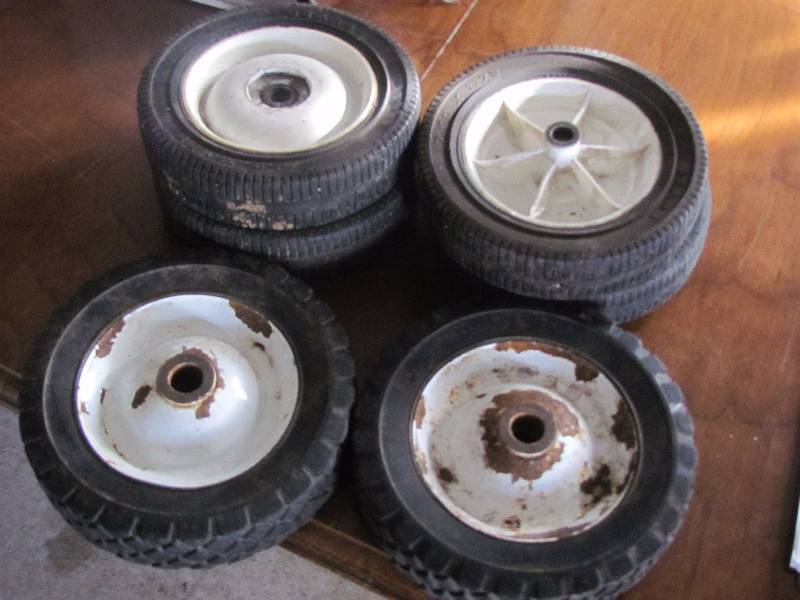 Lawn mower wheels