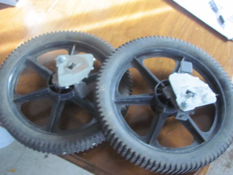 Lawn mower wheels