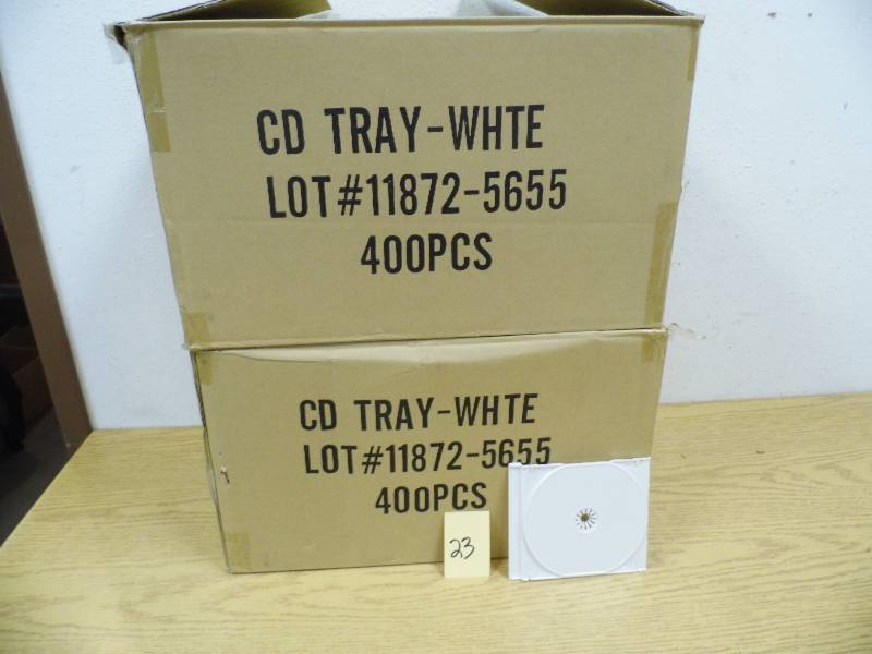 2 Cases of New CD Trays