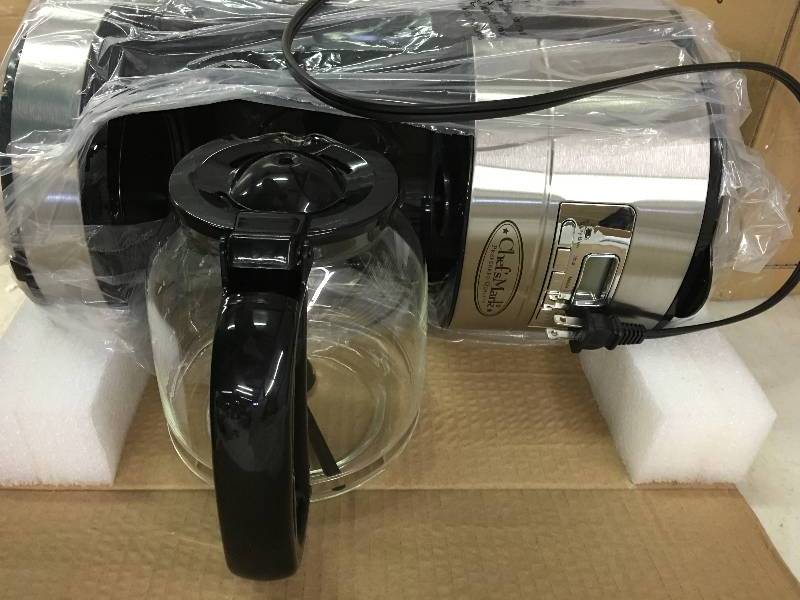 Chefs Mark 12-Cup Programmable Coffeemaker retail $