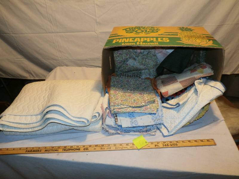 Box of Quilt Fabric Scraps