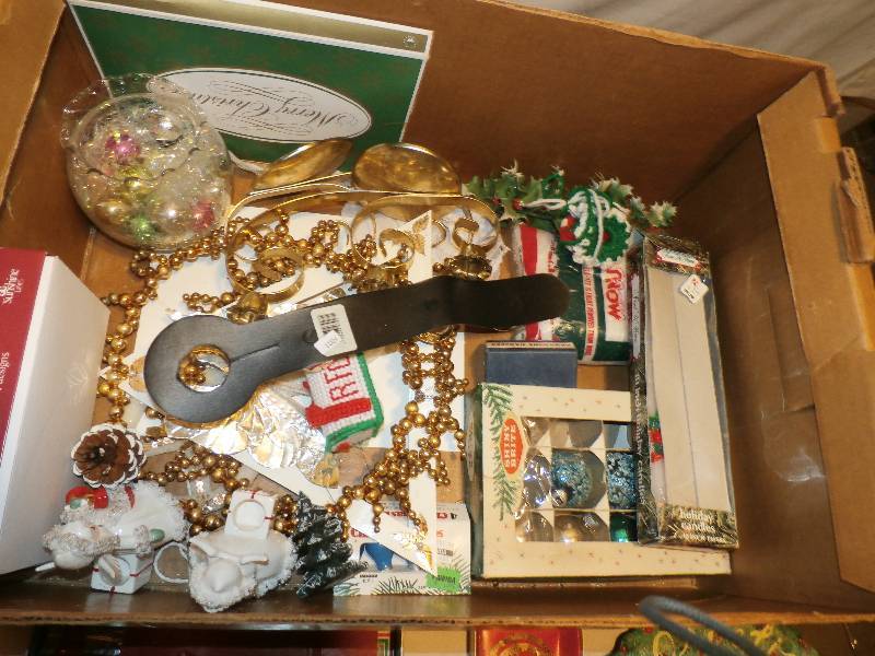 Box of Misc. Christmas Items