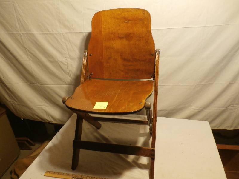 10 wood chairs - American Seating Co