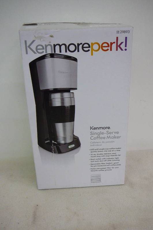 Kenmore Perk Single Serve Coffee Maker New In Box