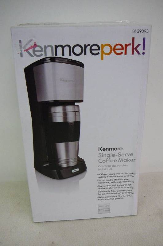 Kenmore Perk Single Serve Coffee Maker New In Box