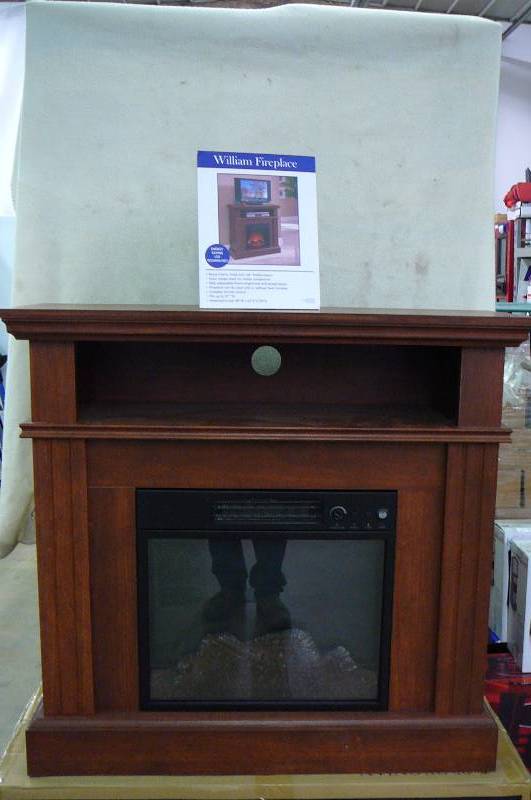 William Fire Place Cherry Wood in Box