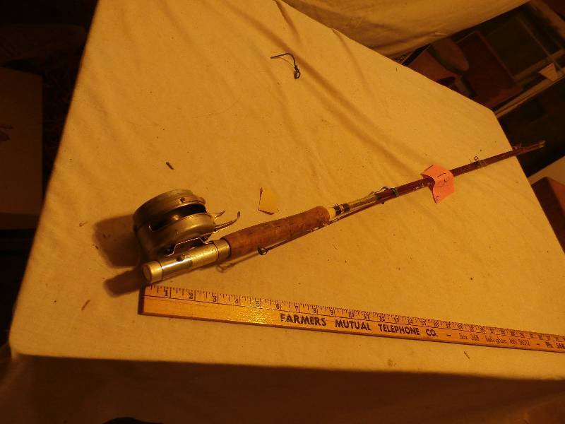 True Temper Fly rod and Spring Automatic Fishing Reel Co reel