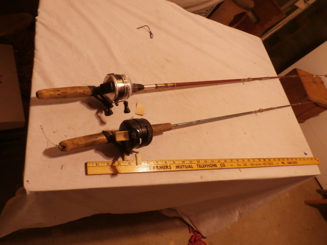Zebco 404 and Zebco 33 on rods