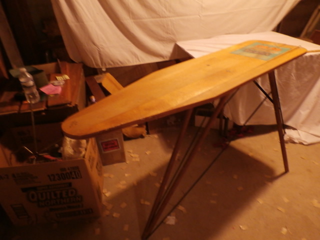 Antique wood ironing board