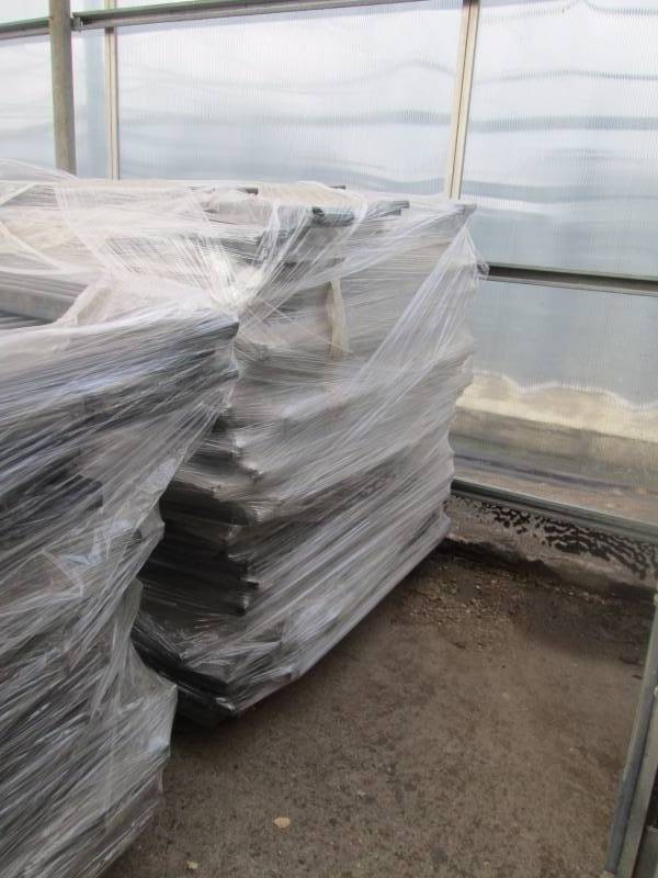 lot 30 image: Pallet of Black Plastic Shelving
