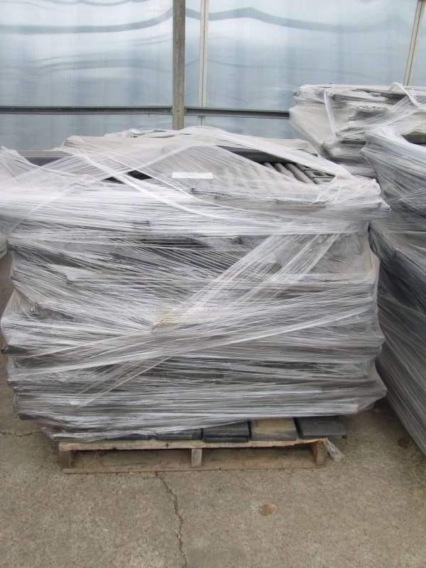 lot 32 image: Pallet of Black Plastic Shelving