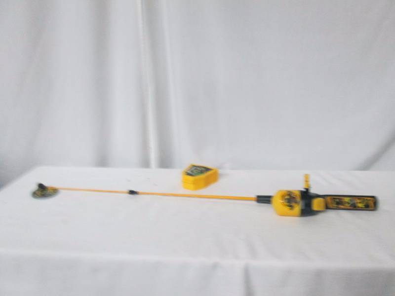 lot 61 image: Transformers Bumblebee Fishing Rod and Reel