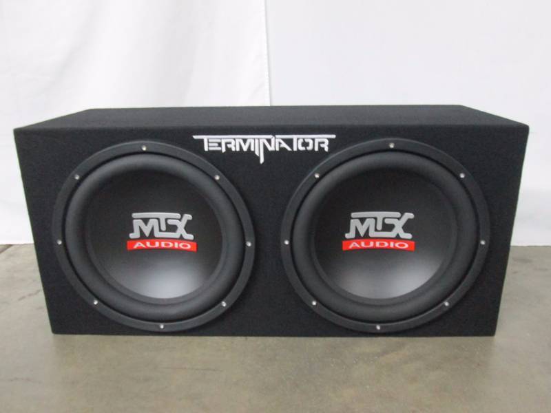 lot 19 image: MTX Terminator 1200-Watt Dual Subwoofer Enclosure