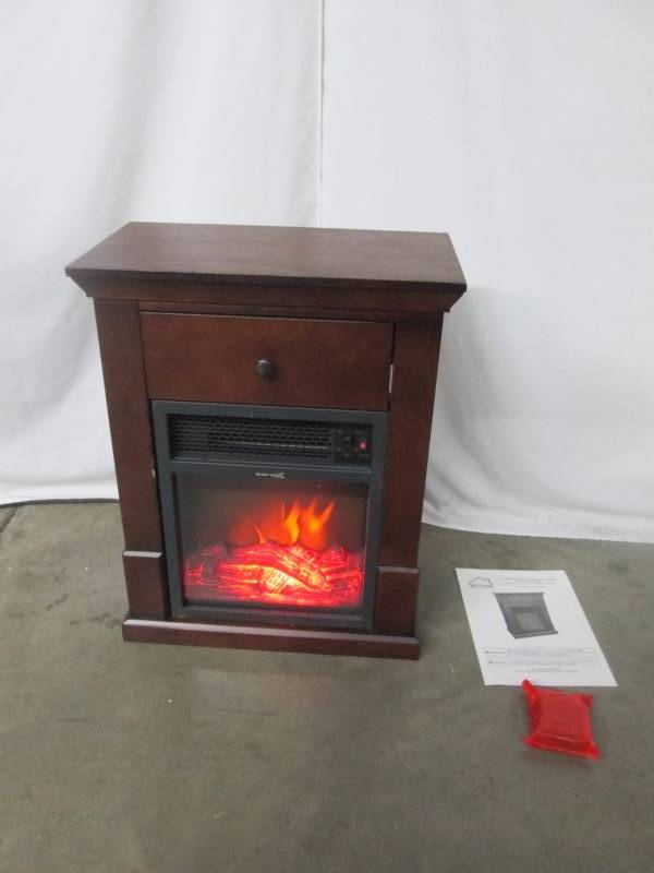 lot 23 image: Easton Compact Electric Fireplace Heater