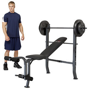 lot 28 image: Lifemax Weight Bench Set