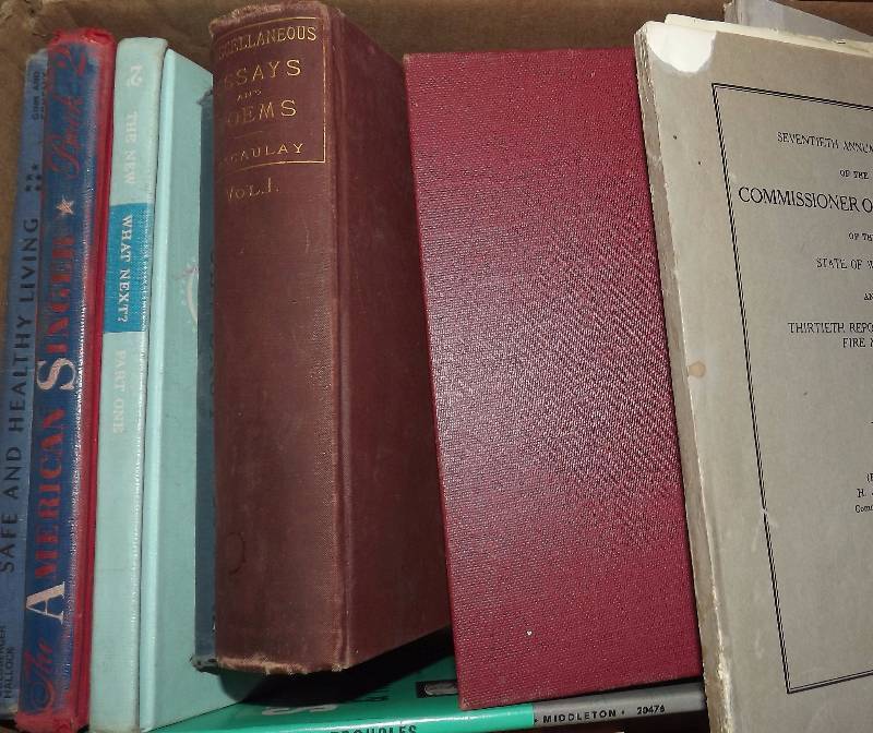 lot 100 image: Box of Vintage Books, Pocahontas & More