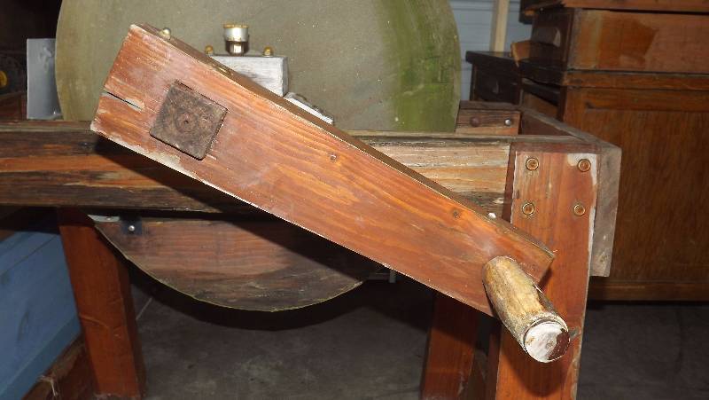 lot 98 image: Renaissance Blacksmith Grinding Stone Wheel