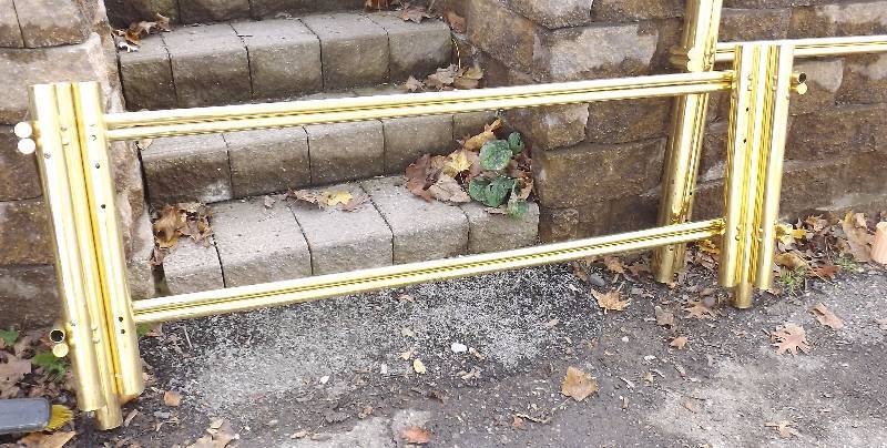lot 80 image: Brass Queen Sized Bed Frame