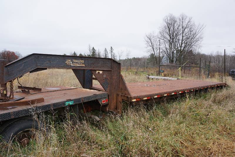 1989 Goos Load Trail 32 Triple Axle 5th Wheel Deck Over Trailer