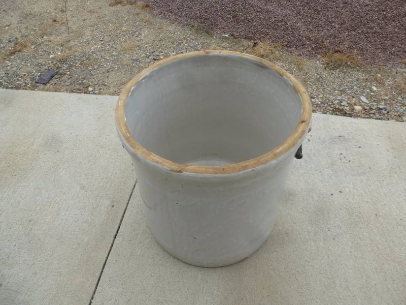 Antique Redwing Stone Crock