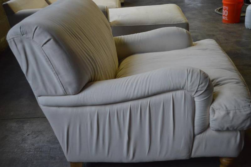 Upholstered Down Duck Feather Chair