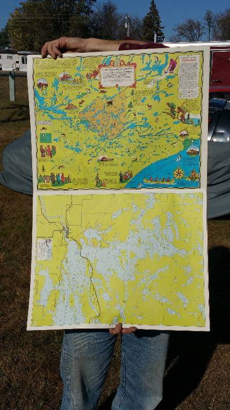 VintageSuperior-Quetico Fishing Maps