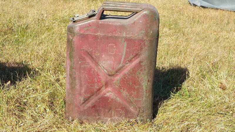 Red Metal Jerry Can