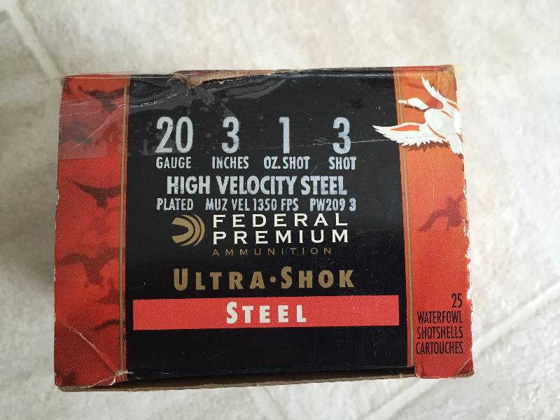 Box of Steel 20 Gauge 3 Shot