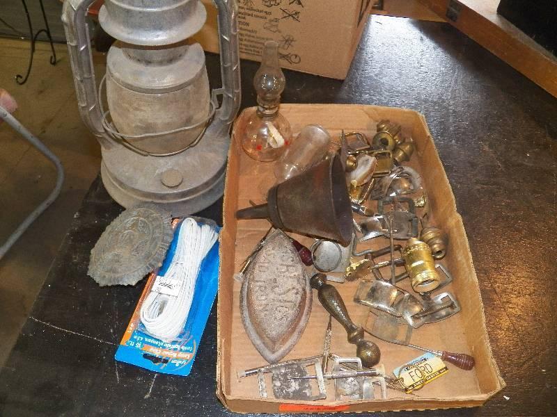 Misc buckles lantern & more