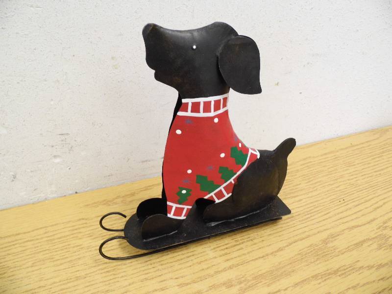 Case of 6 Metal Dog on Sled
