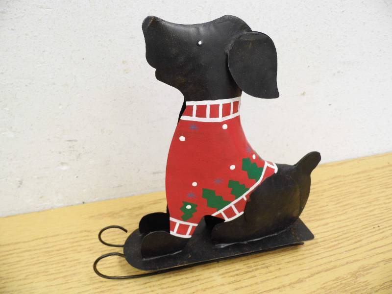 Case of 6 Metal Dog on Sled