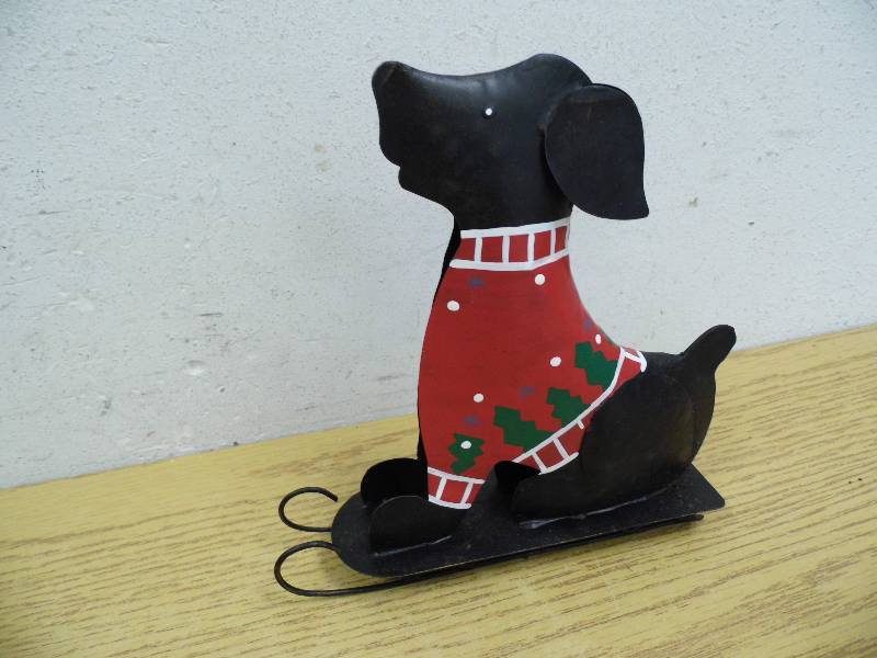 Case of 6 Metal Dog on Sled
