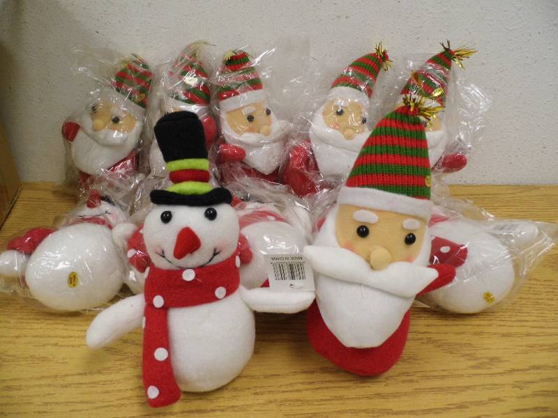 Case of 12 Happy Fabric Christmas Folk