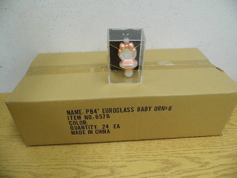 Case of 48 Glass Baby Ornaments