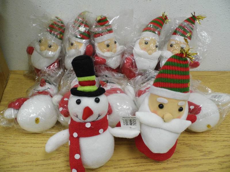 Case of 12 Happy Fabric Christmas Folk