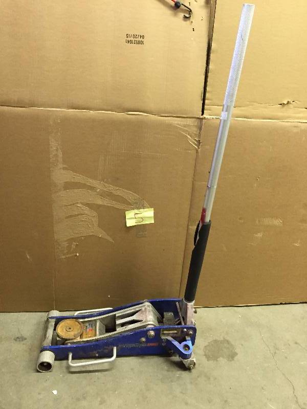 lot 5 image: Pittsburg 3 Ton Aluminum Racing Floor Jack with RapidPump