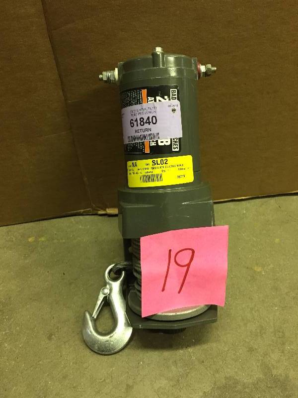 lot 19 image: 2500 lb. ATVUtility Electric Winch