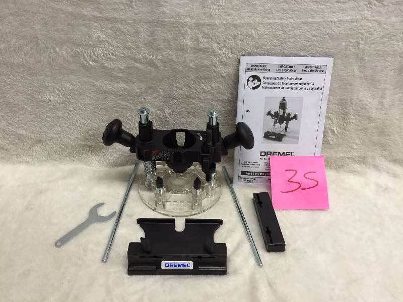 lot 35 image: Dremel Plunge Router Rotary Tool Attachment