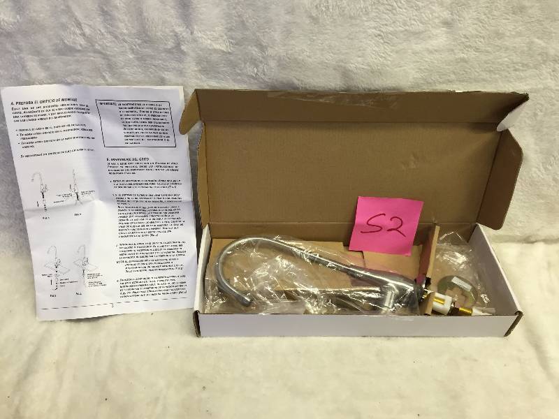 lot 52 image: Glacier Bay Single-Handle Replacement Filtration Faucet in Stainless Steel