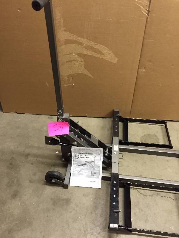 lot 54 image: Pittsburg 300 LB High Lift Riding MowerATV Jack