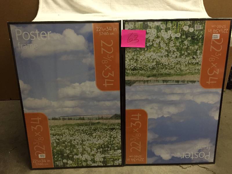 lot 63 image: Lot of 2 Poster Frames