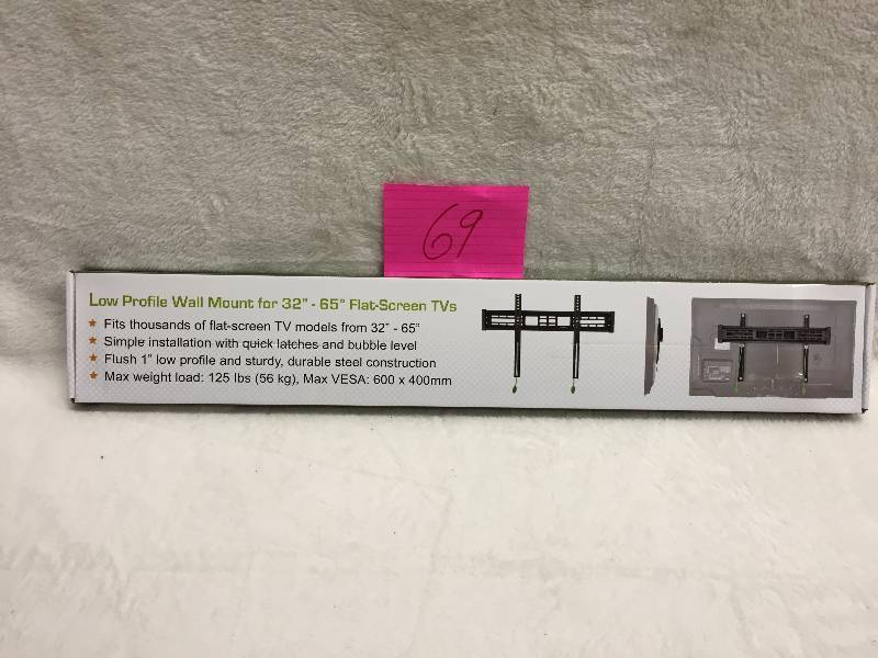 lot 69 image: Low Profile Wall Mount 32-65