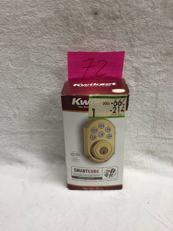lot 72 image: Kwikset keyless door entry