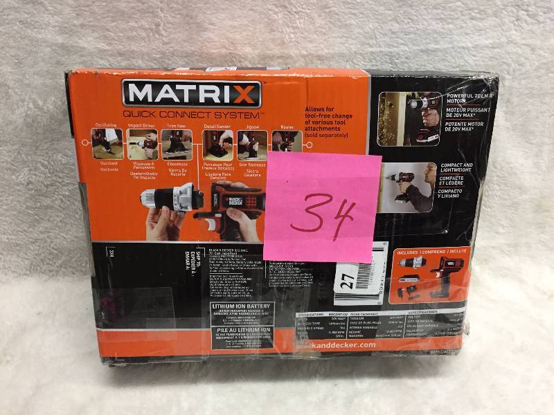 lot 34 image: Black and Decker Matrix Tool and Attachment