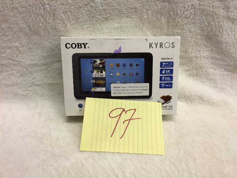 lot 97 image: Coby Android 7 Tablet New