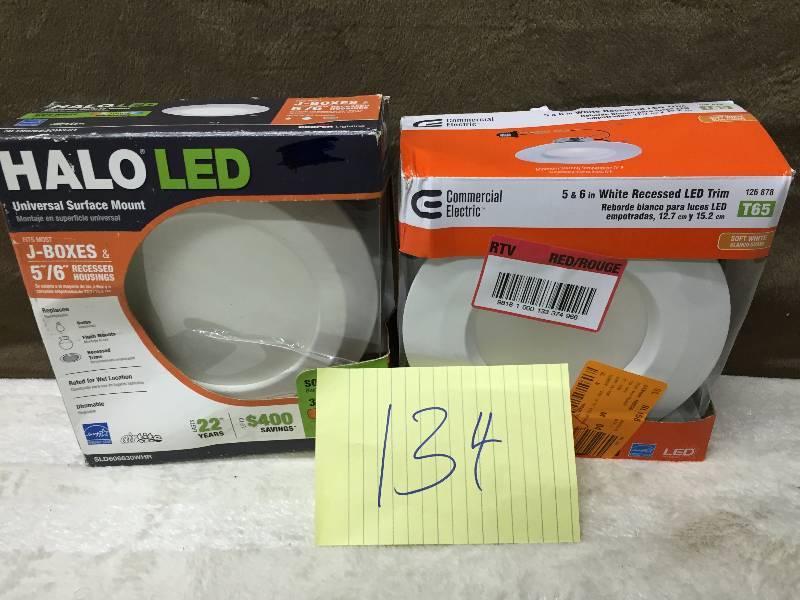 lot 134 image: Lot of Halo LED Lights