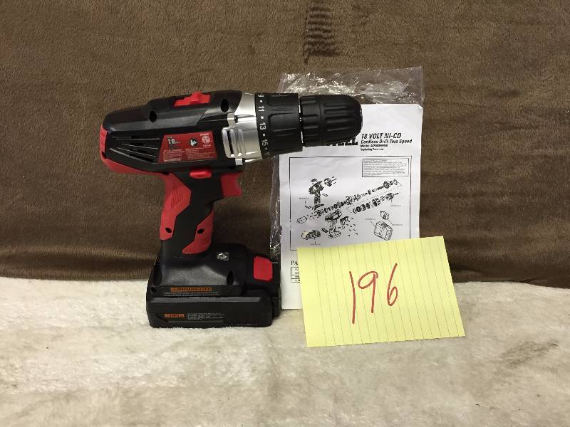lot 196 image: UltraSteel 18V Drill