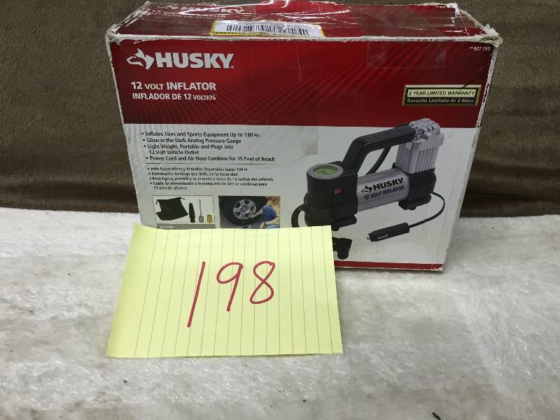lot 198 image: Husky Inflator not Tested