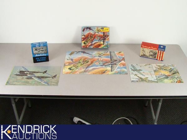 lot 23 image: 3 Vintage 1940s WWII Puzzles