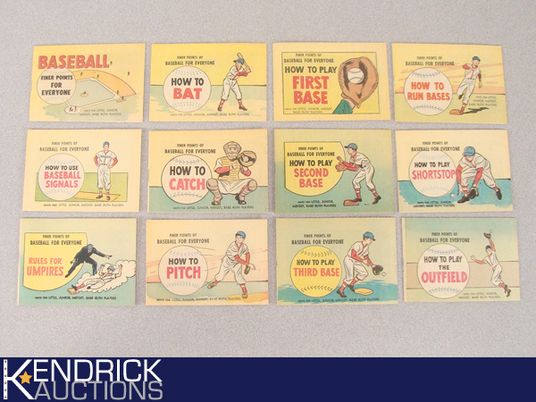 lot 26 image: Complete 1960s Mint Condition 12 Book Set Finer Points Baseball